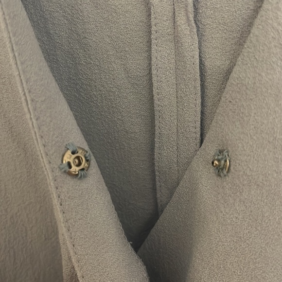 Soft Blue Wrap Dress - Picture 5 of 5